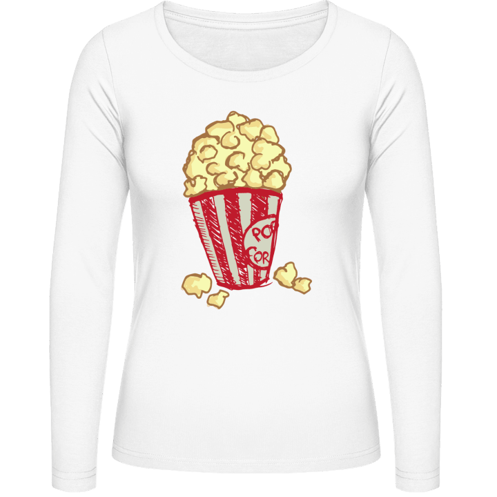 Popcorn T-shirt à manches longues pour femmes contain pic