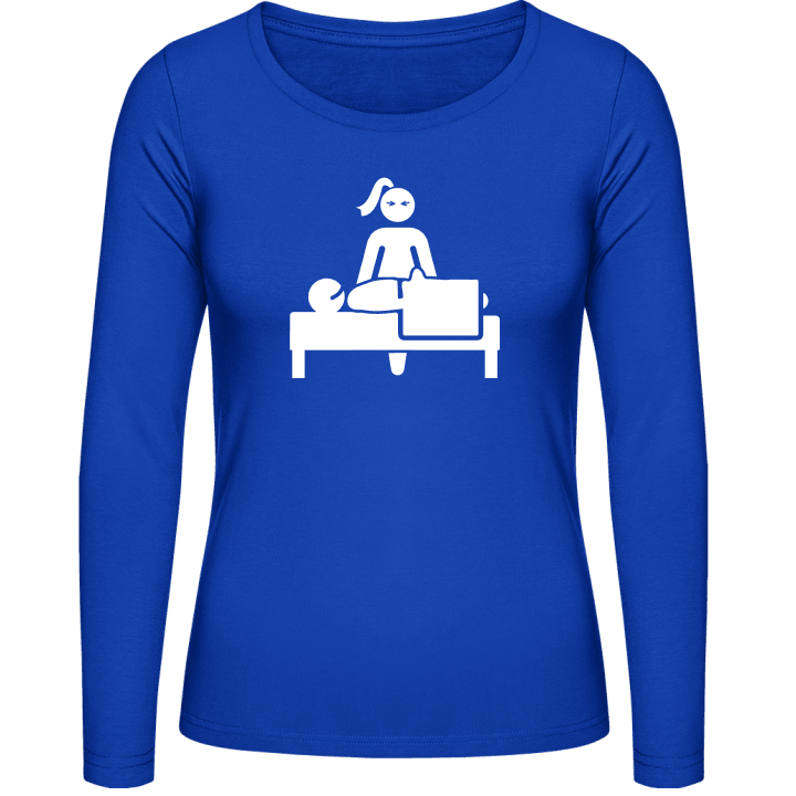 Massage Happy Ending Langermet skjorte for kvinner contain pic