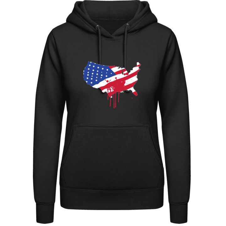 Bloody USA Map Vrouwen Hoodie contain pic