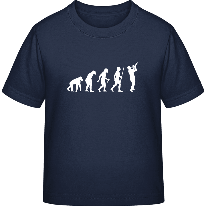 Trumpet Player Evolution T-skjorte for barn contain pic
