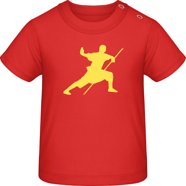 Kung Fu Silhouette Camiseta de bebé contain pic
