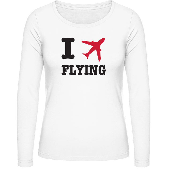I Love Flying Vrouwen Lange Mouw Shirt contain pic