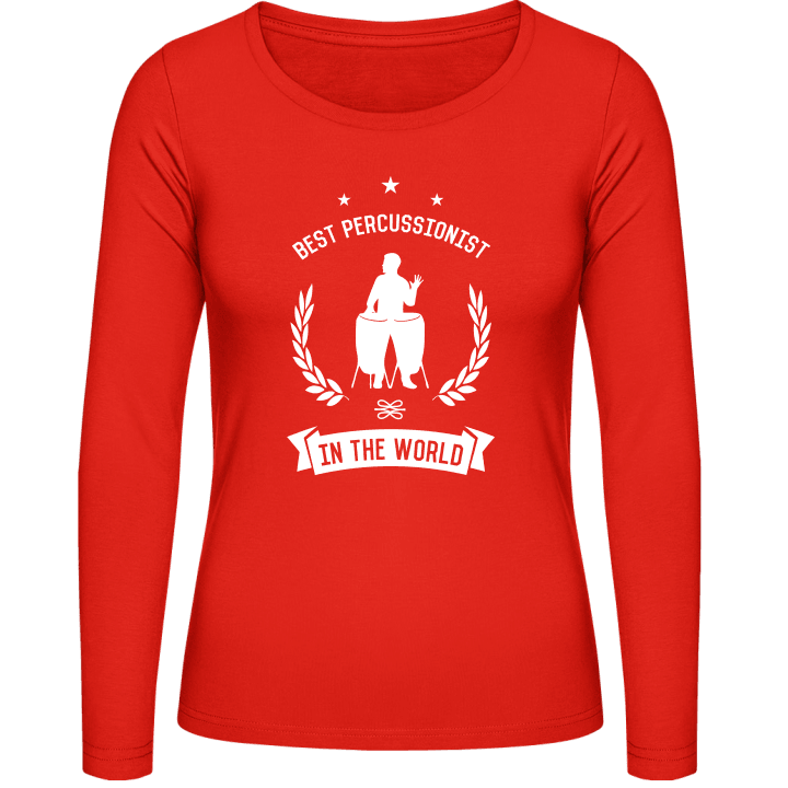 Best Percussionist In The World T-shirt à manches longues pour femmes contain pic