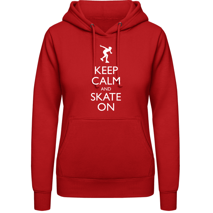 Keep Calm and Inline Skate on Hoodie för kvinnor contain pic
