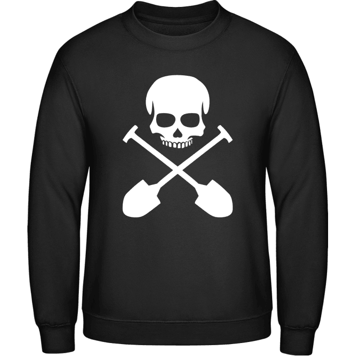 Shoveling Skull Sweatshirt contain pic
