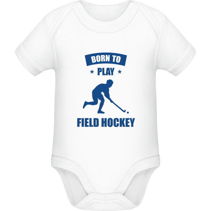 Born To Play Field Hockey Baby Rompertje contain pic