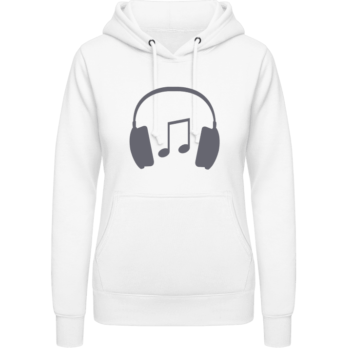Headphones with Music Note Sweat à capuche pour femme contain pic