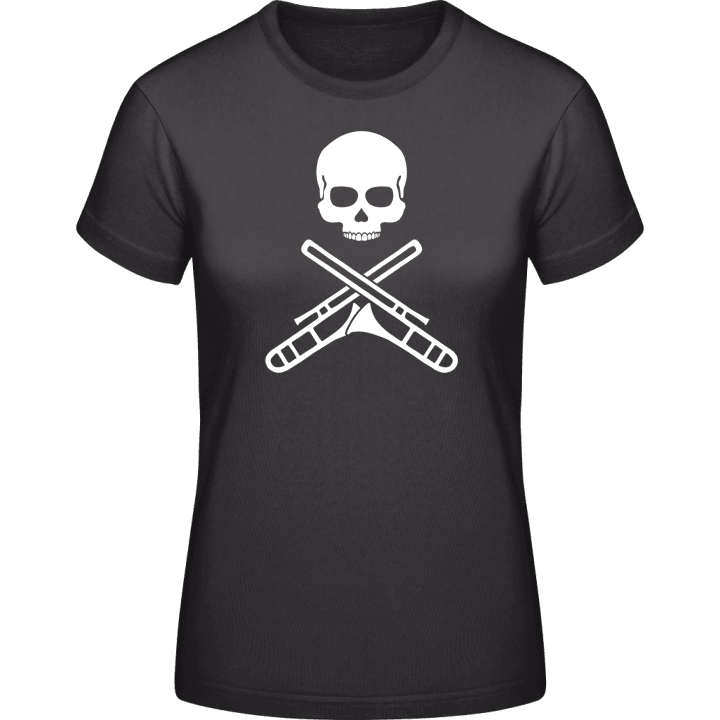 Trombonist Skull Vrouwen T-shirt contain pic