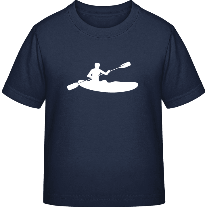 Rafting Silhouette Kinderen T-shirt contain pic