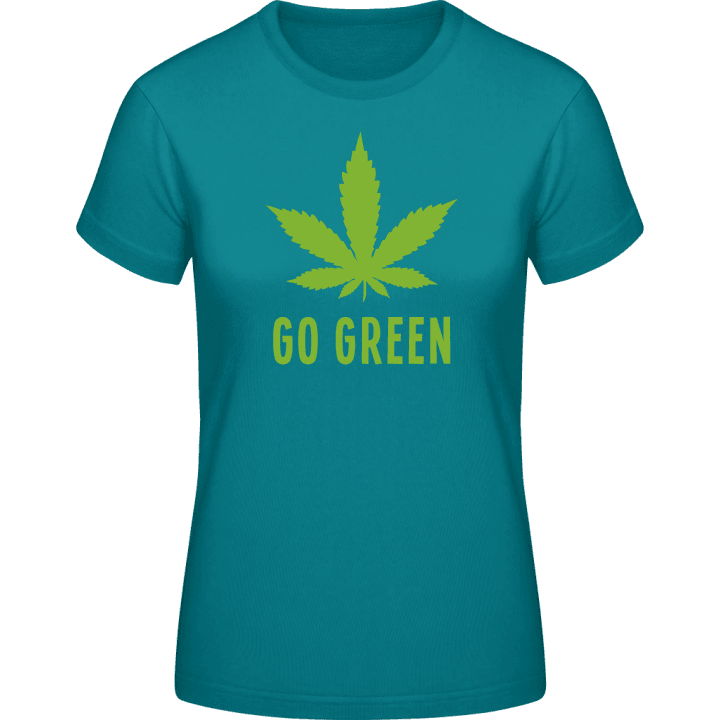 Go Green Marijuana T-skjorte for kvinner contain pic