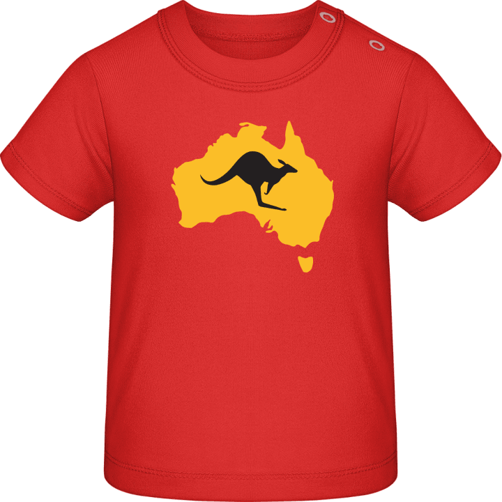 Australian Map with Kangaroo T-shirt bébé contain pic