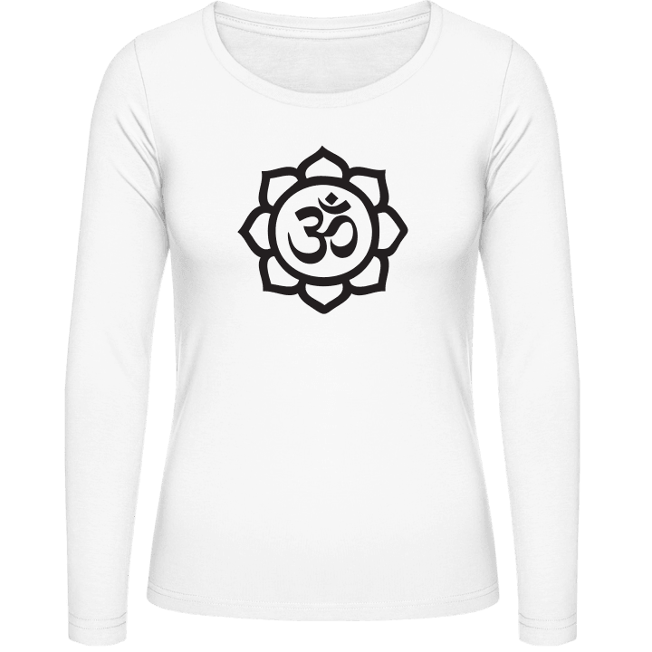Om Aum Sanskrit Langermet skjorte for kvinner contain pic