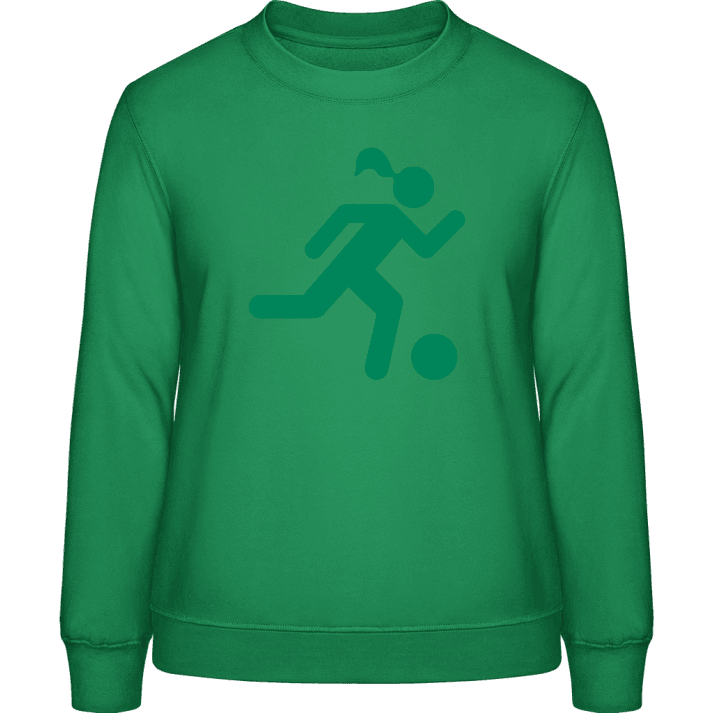 Soccer Player Woman Sweatshirt för kvinnor contain pic