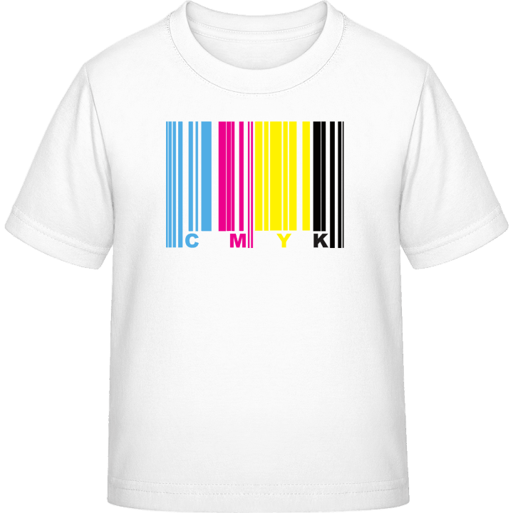 CMYK Barcode Kinderen T-shirt contain pic