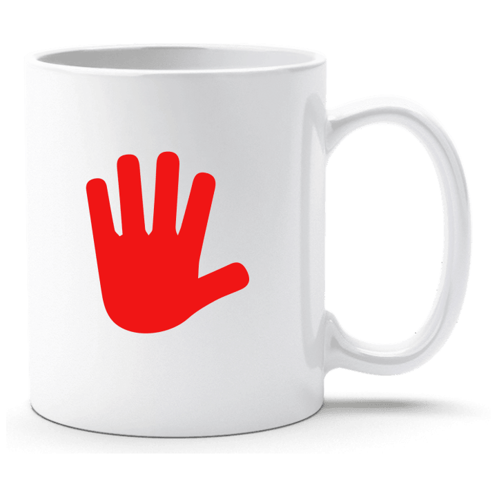 Stop Hand Cup contain pic