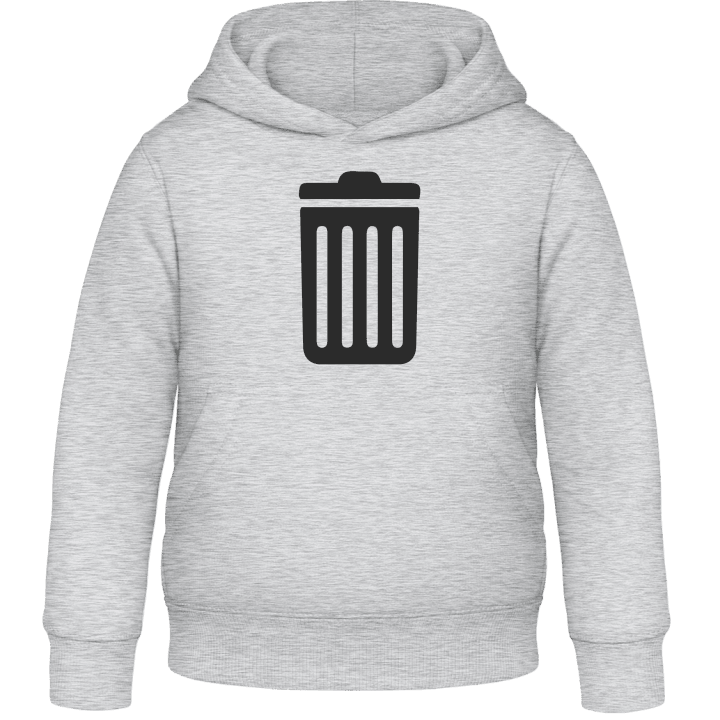 Trash Garbage Logo Felpa con cappuccio per bambini contain pic