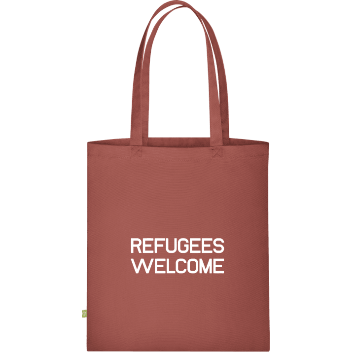Refugees Welcome Slogan Bolsa de tela contain pic