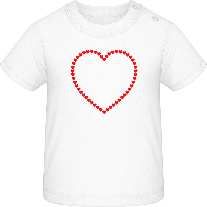 Hearts Outline T-shirt bébé contain pic