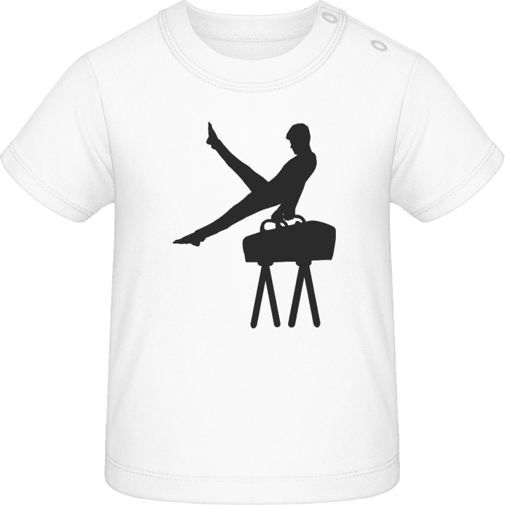 Gym Pommel Horse Silhouette Baby T-skjorte contain pic