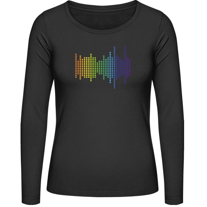 Printed Equalizer Beat Sound Women long Sleeve Shirt contain pic