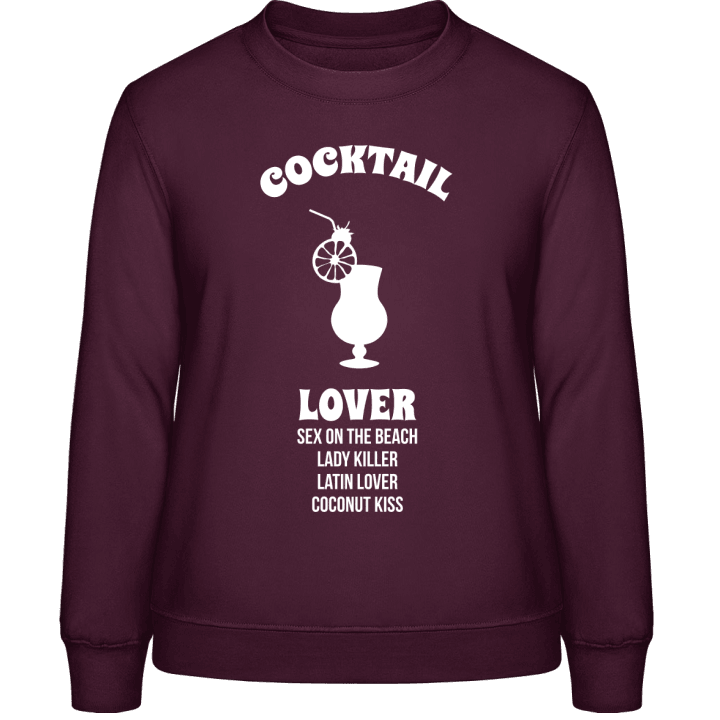 Cocktail Lover Frauen Sweatshirt contain pic