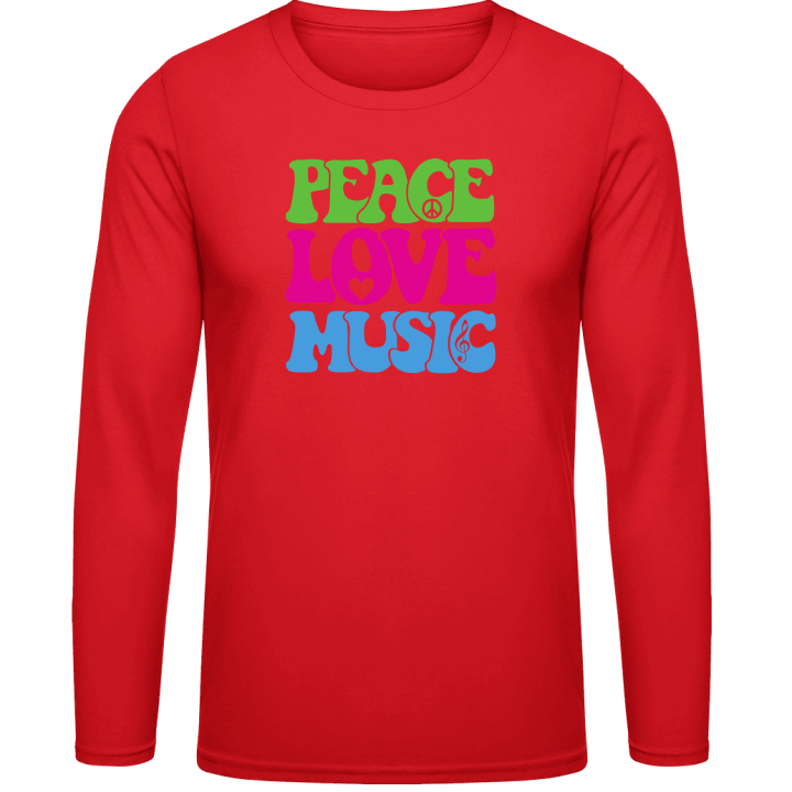 Peace Love Music Long Sleeve Shirt contain pic