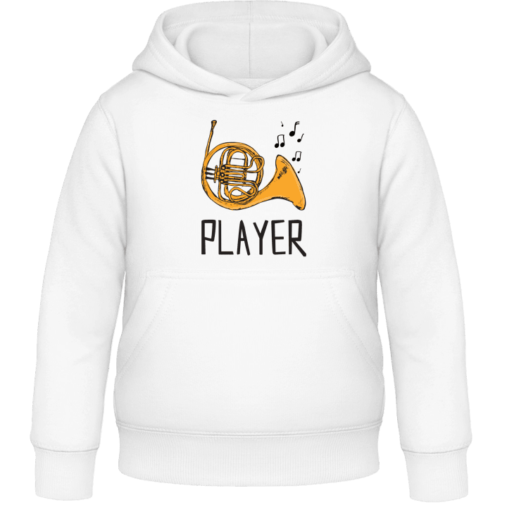 French Horn Player Illustration Kids Hoodie 0 image
