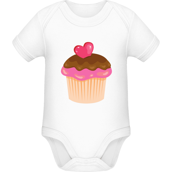 Cupcake Illustration Baby Rompertje contain pic