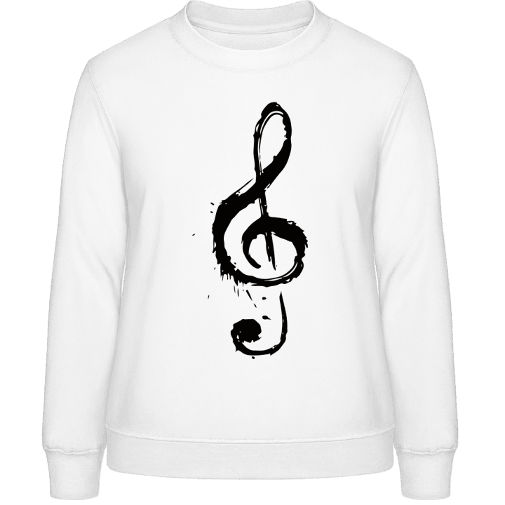 Music Note Splash Sweatshirt för kvinnor contain pic