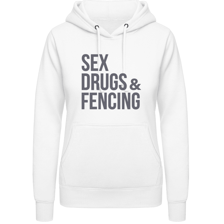 Sex Drugs Fencing Hoodie för kvinnor contain pic