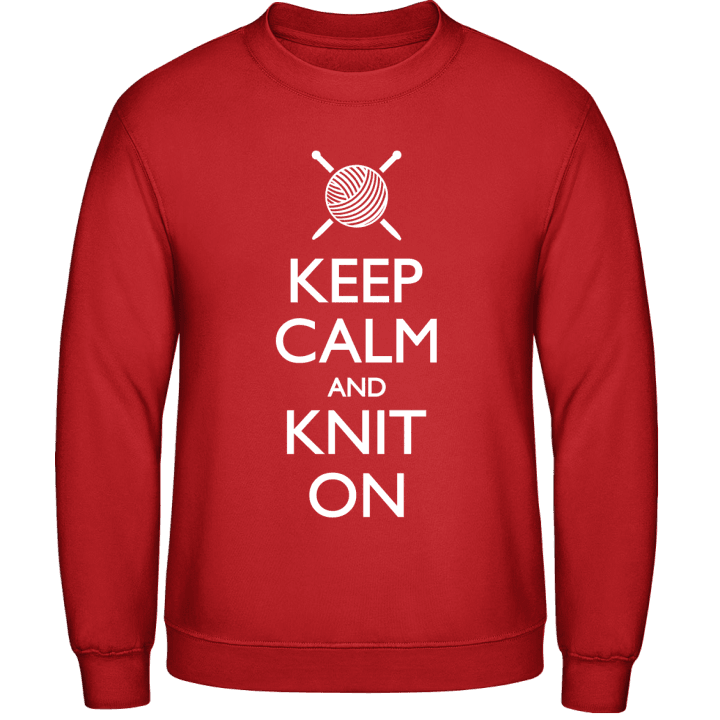 Keep Calm And Knit On Sweatshirt 0 image