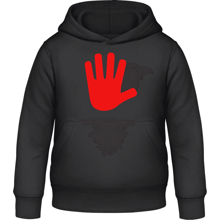 Stop Hand Kids Hoodie contain pic
