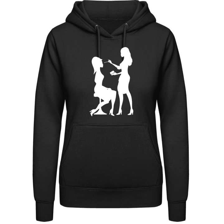 Beautician Silhouette Vrouwen Hoodie contain pic