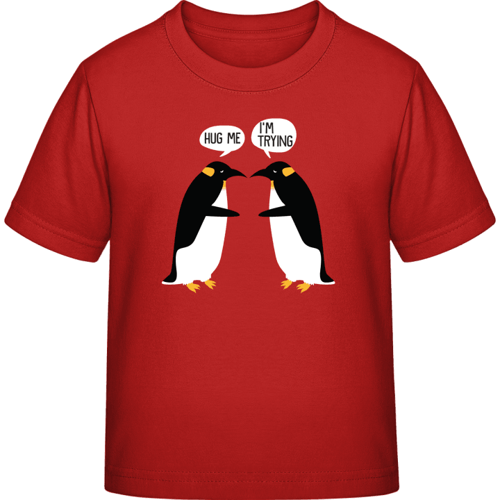 Penguin Hug Problems Kids T-shirt 0 image