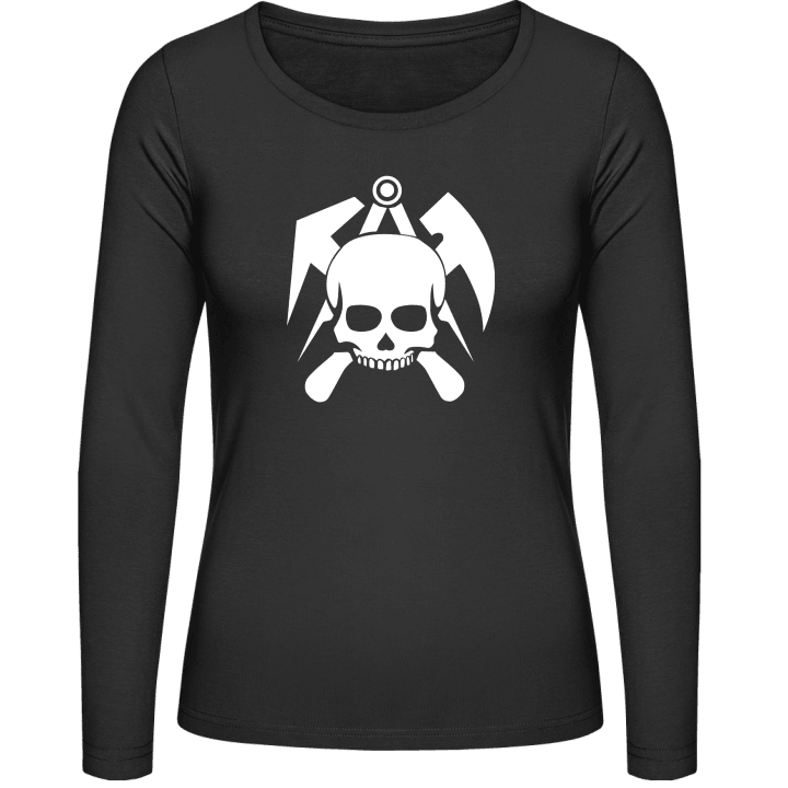 Roofing Skull Women long Sleeve Shirt contain pic
