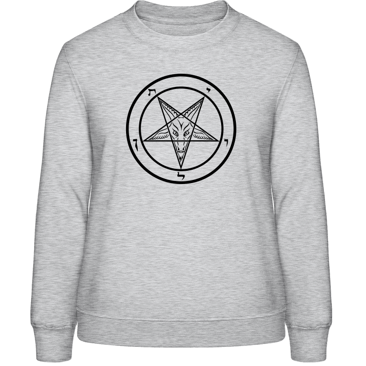 Baphomet Symbol Satan Frauen Sweatshirt contain pic