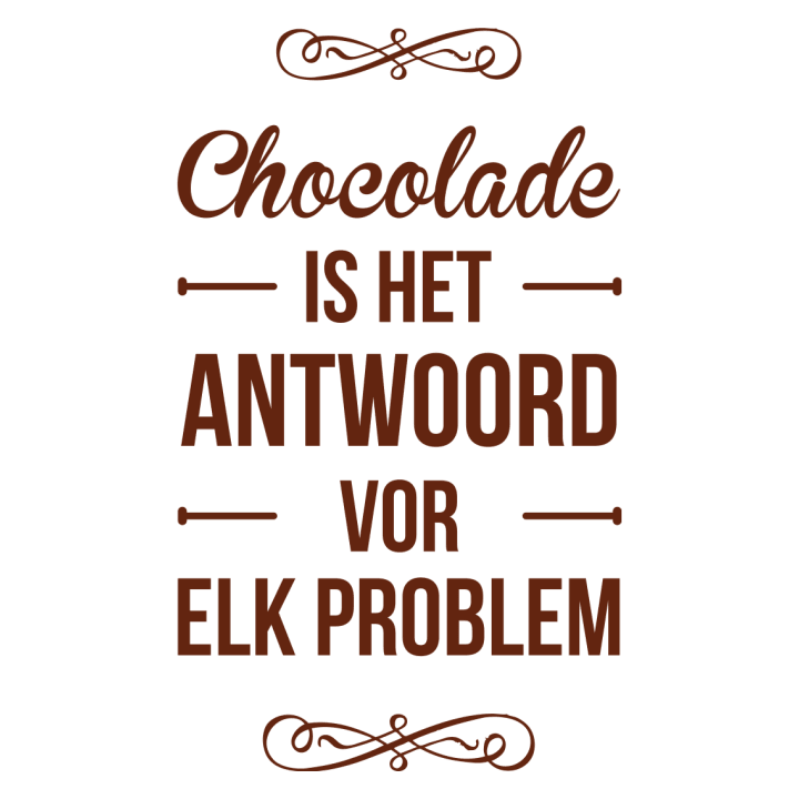 Voor elke vraag is chocolade het antwoord Langermet skjorte 0 image
