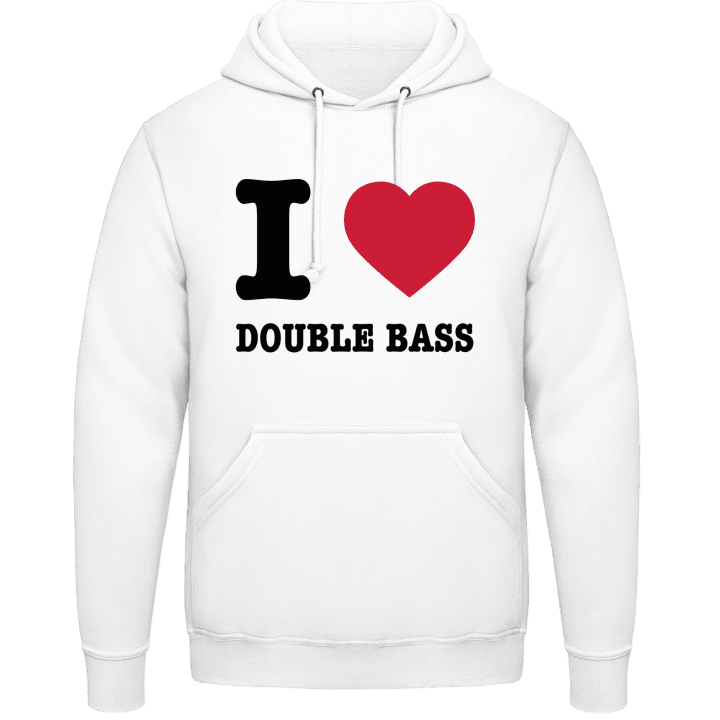 I Heart Double Bass Huvtröja contain pic