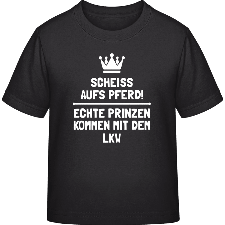 Echte Prinzen kommen mit dem LKW T-shirt til børn 0 image