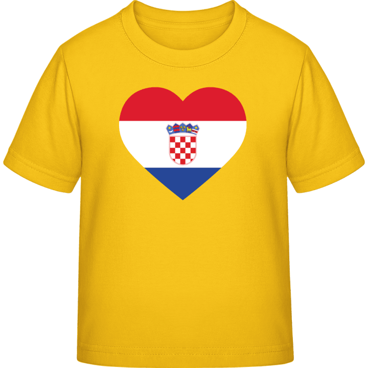Croatia Heart T-skjorte for barn contain pic