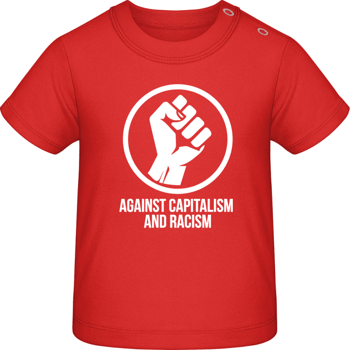 Against Capitalism And Racism Camiseta de bebé contain pic