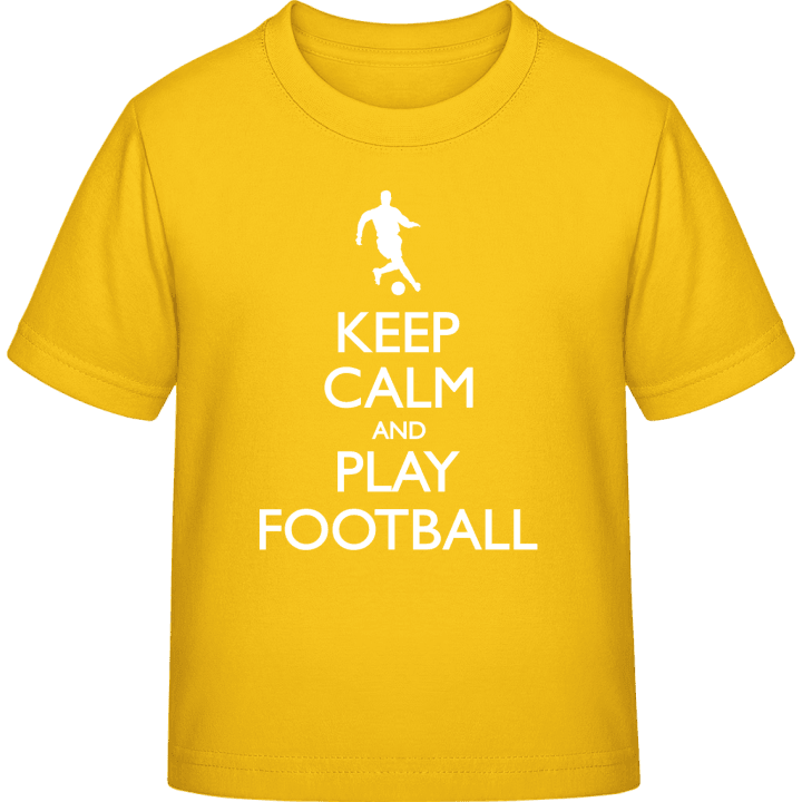 Keep Calm Football T-skjorte for barn contain pic