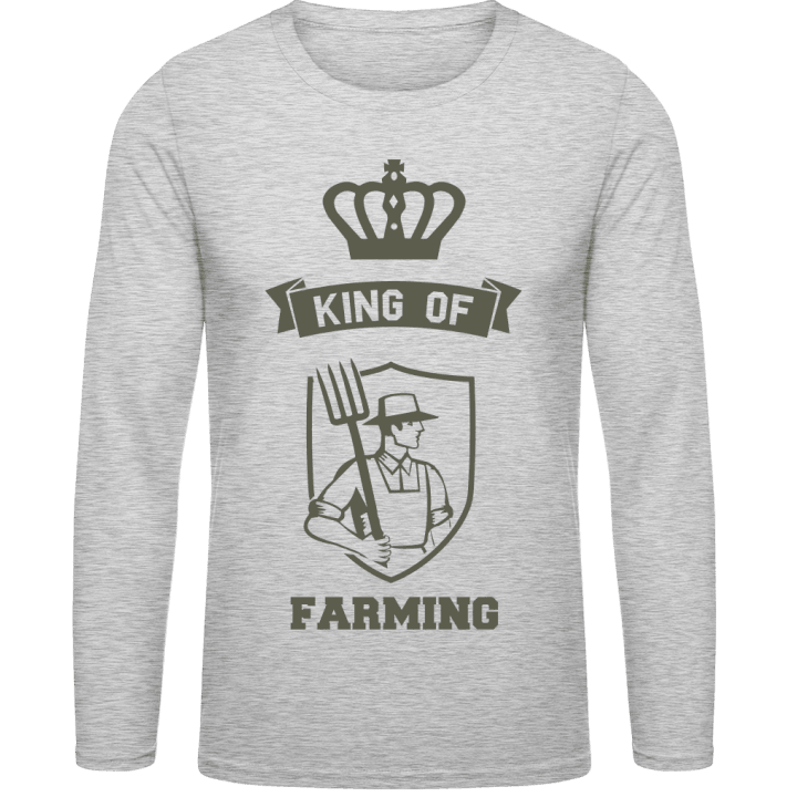 King of Farming Langermet skjorte contain pic