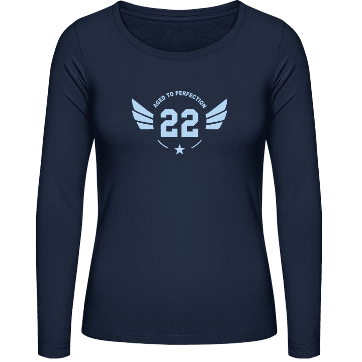 22 Years Aged to Perfection Vrouwen Lange Mouw Shirt 0 image