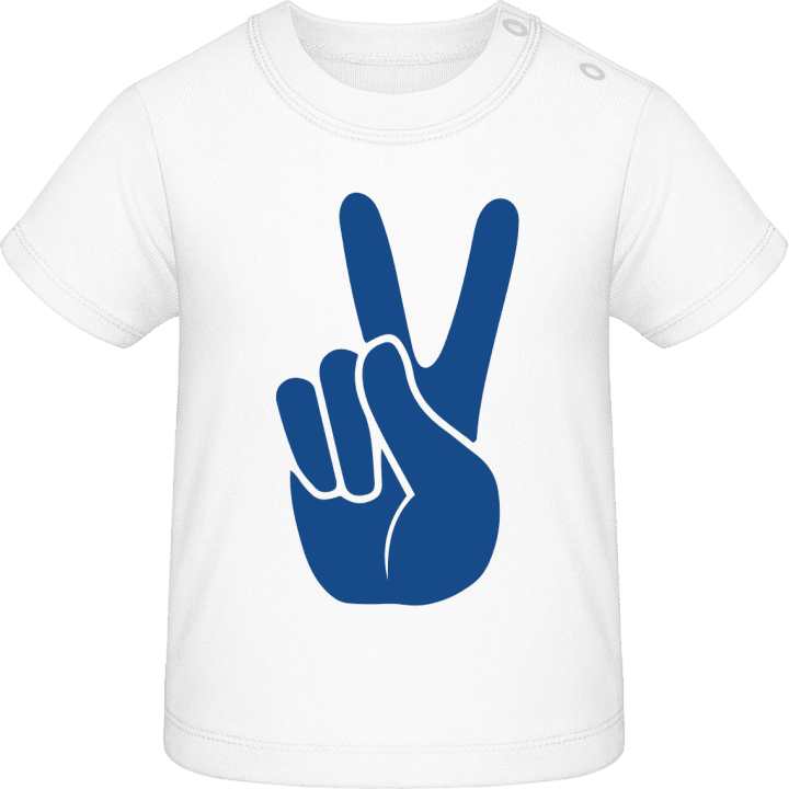 Victory Peace Hand Sign Baby T-Shirt contain pic
