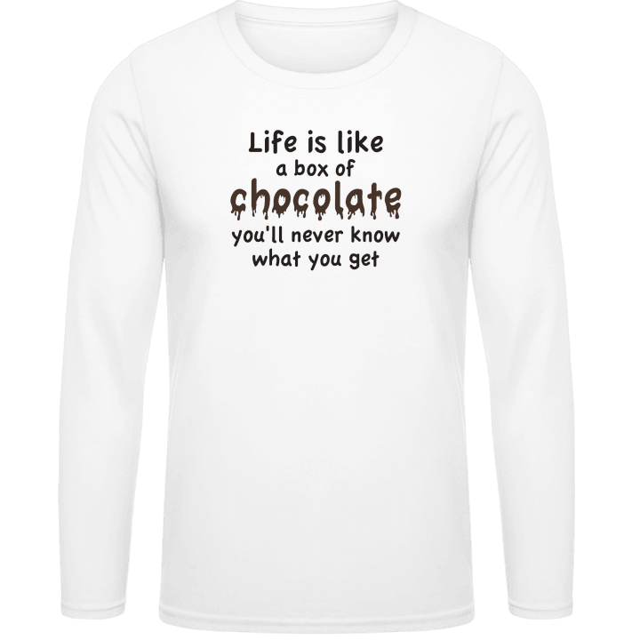 Life Is Like A Box Of Chocolate T-shirt à manches longues contain pic