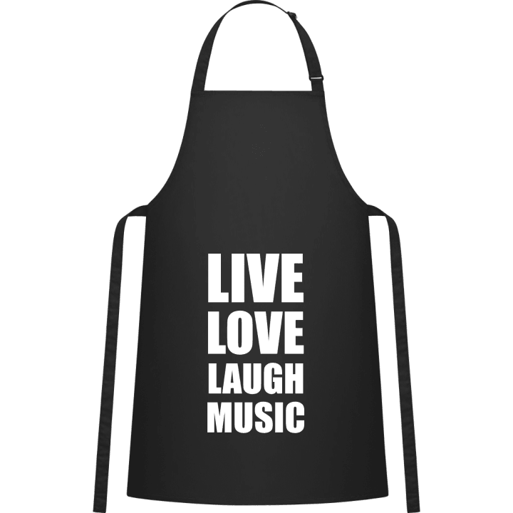 Live Love Laugh Music Delantal de cocina contain pic