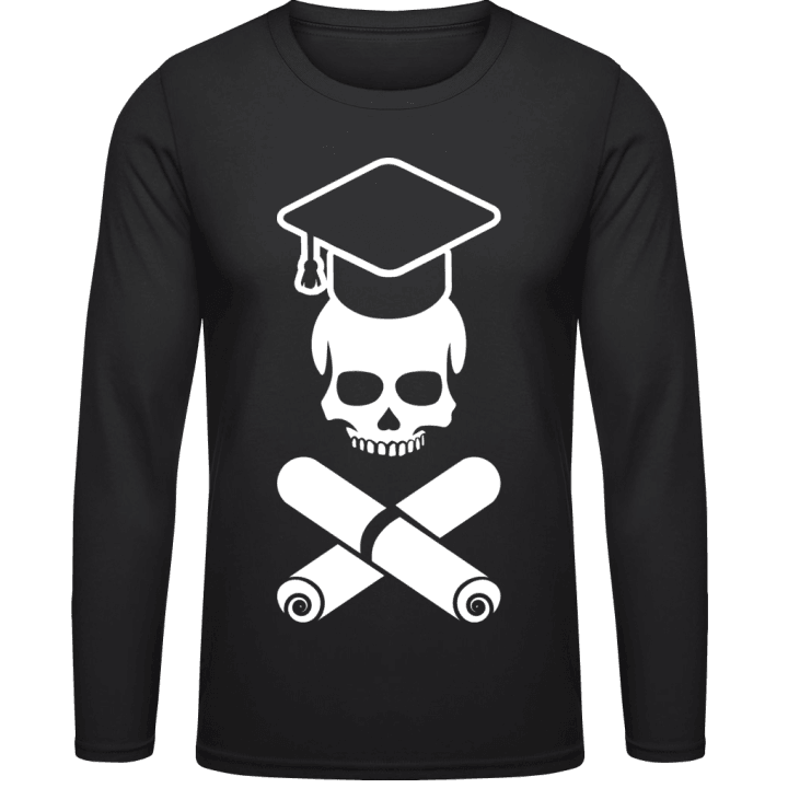 Graduate Skull T-shirt à manches longues contain pic