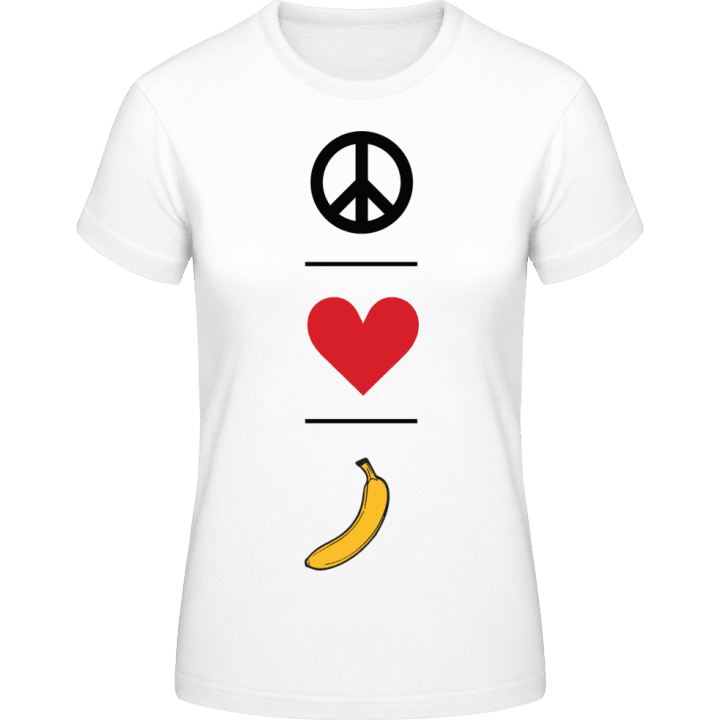 Peace Love Banana Women T-Shirt 0 image