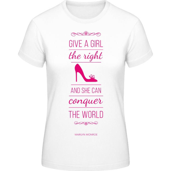 Give a girl the right shoe Frauen T-Shirt 0 image
